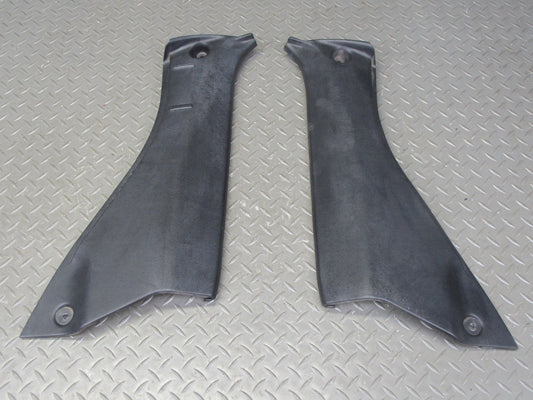 87-89 Toyota MR2 AW15 Set of 2 Left & Right Lower B Pillar Trim Cover Black OEM
