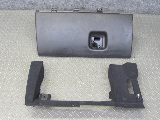 2004-2009 Cadillac XLR Right Side Dashboard Glove Box W/ Frame Trim Panel Set