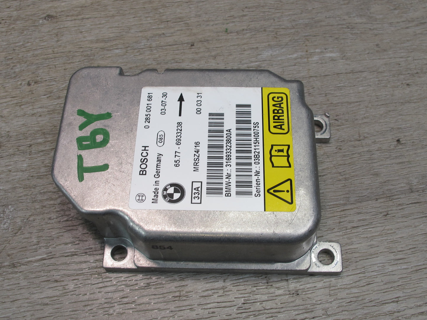 01-06 BMW E46 3-SERIES M3 SRS AIRBAG CONTROL MODULE UNIT 6933238 OEM