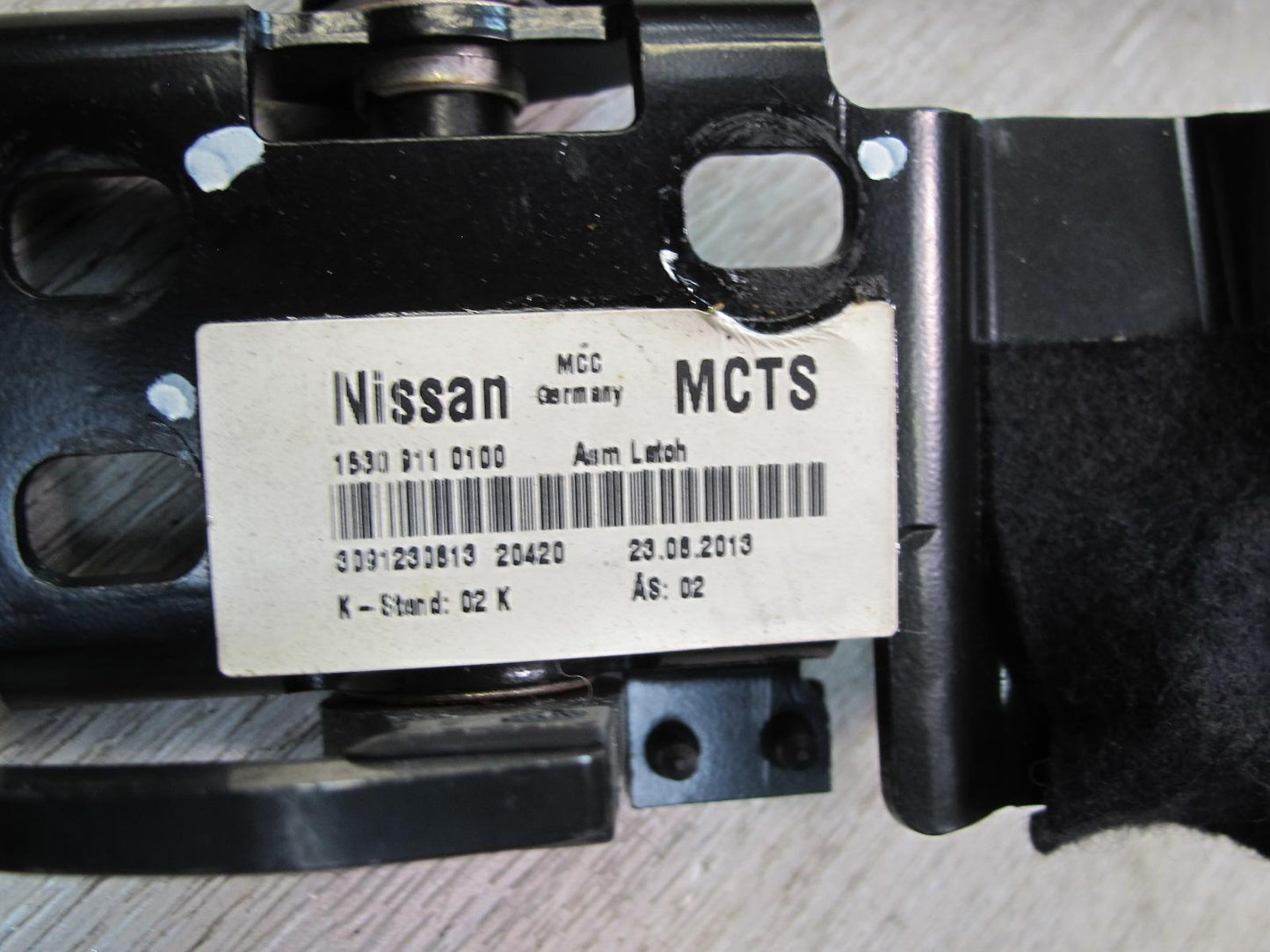 10-19 Nissan Z34 370Z Covertible Front TOP Header Lock Latch Mechanizm OEM