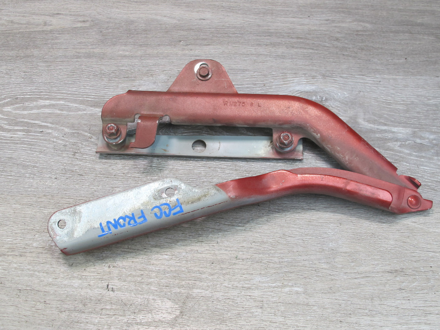98-02 Chevrolet Camaro Set of 2 Front Left & Right Hood Bonnet Hinge RED OEM