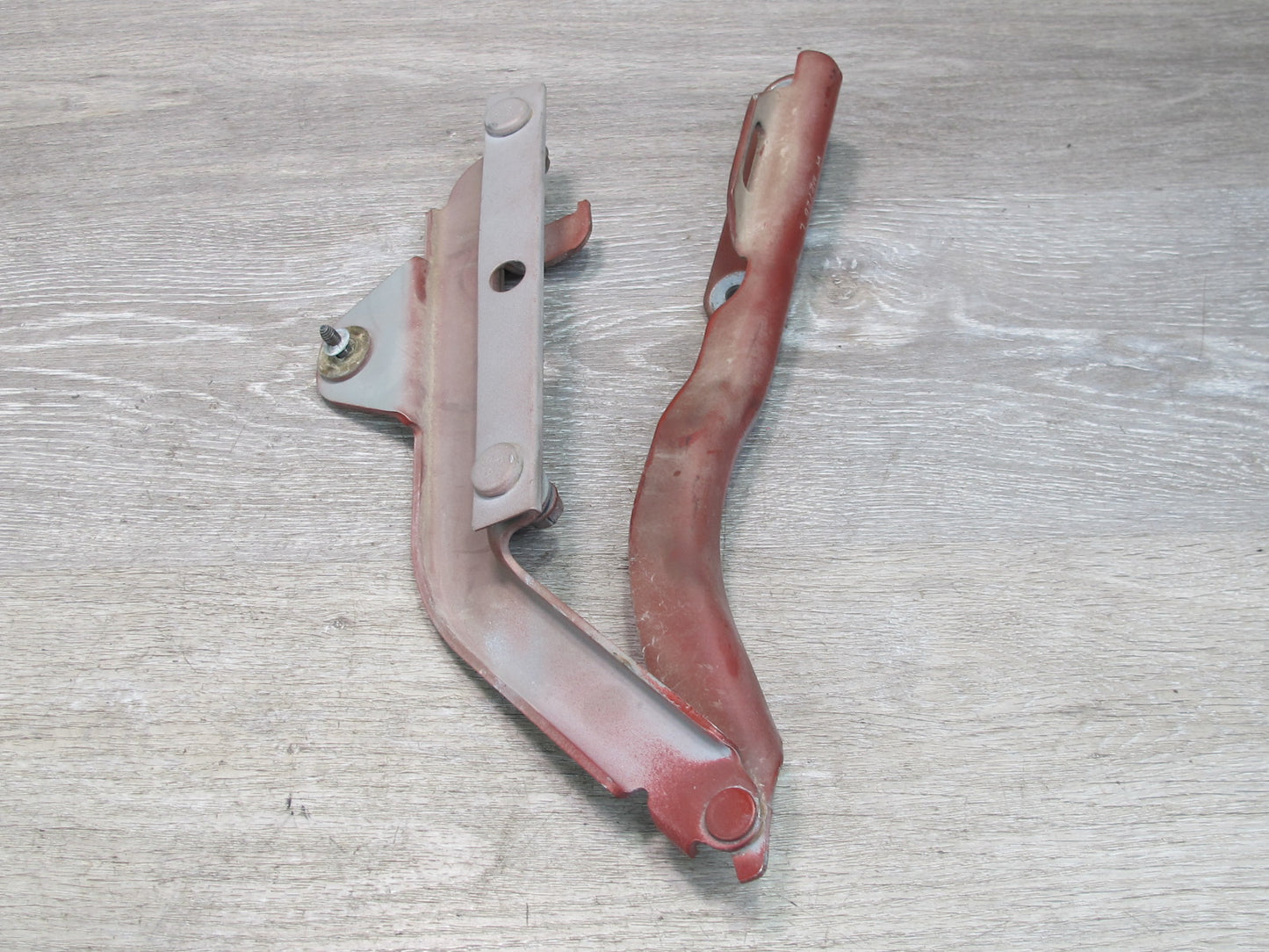 98-02 Chevrolet Camaro Set of 2 Front Left & Right Hood Bonnet Hinge RED OEM