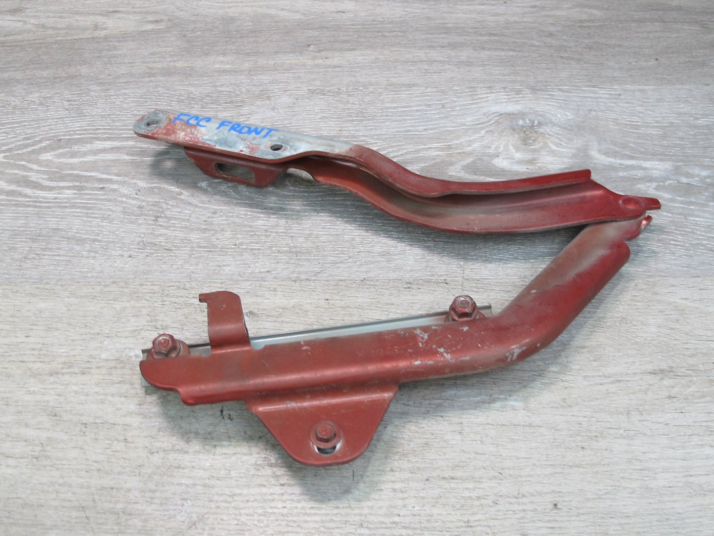 98-02 Chevrolet Camaro Set of 2 Front Left & Right Hood Bonnet Hinge RED OEM