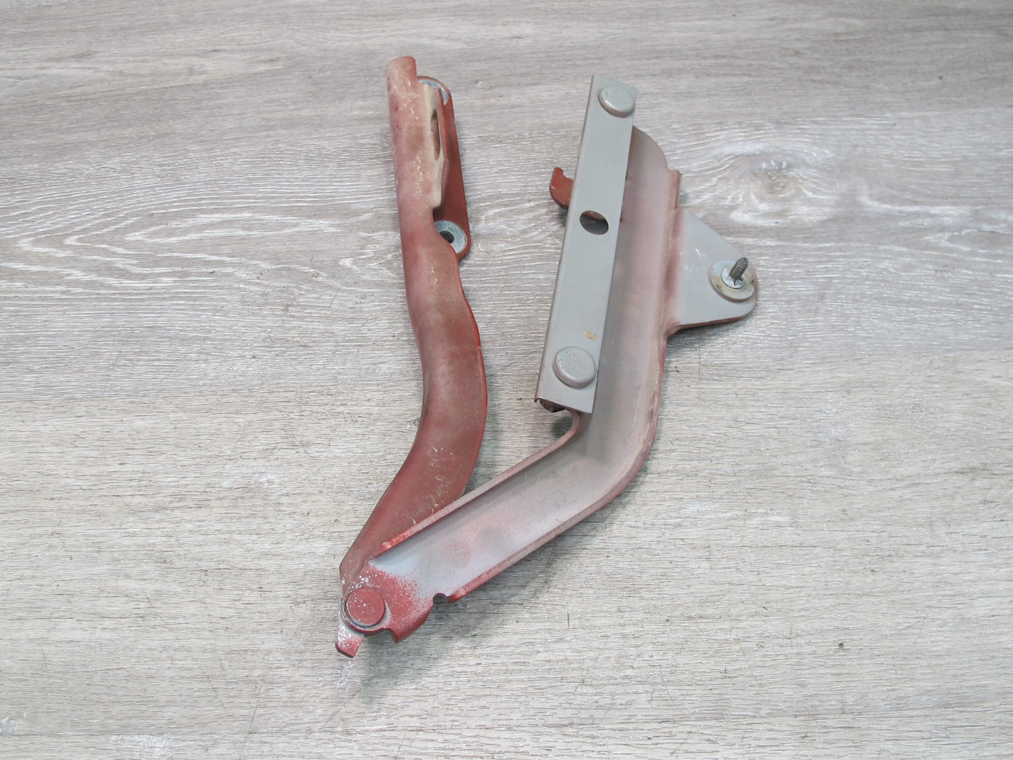 98-02 Chevrolet Camaro Set of 2 Front Left & Right Hood Bonnet Hinge RED OEM
