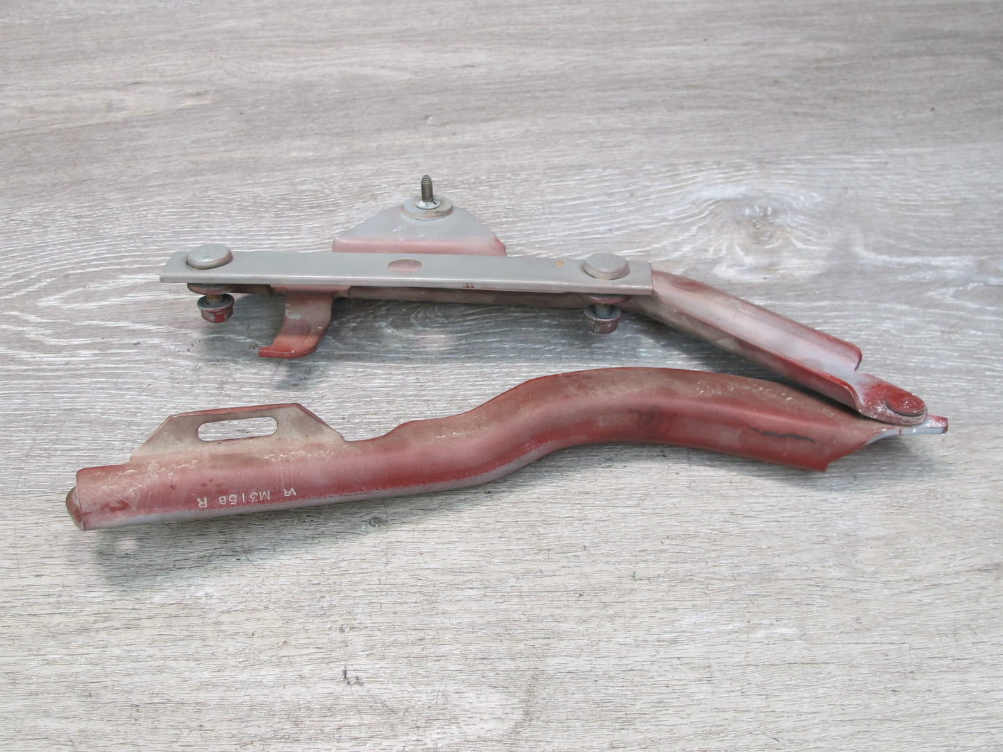 98-02 Chevrolet Camaro Set of 2 Front Left & Right Hood Bonnet Hinge RED OEM