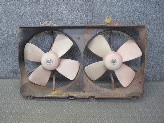 87-89 Toyota MR2 4AGELC M/T Engine Radiator Dual Cooling Fan Motor Shroud OEM