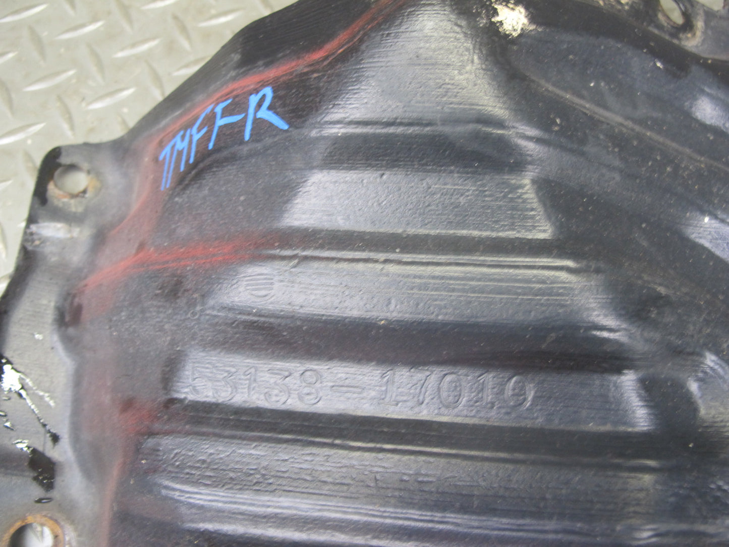 85-89 Toyota MR2 Left Right Radiator Headlight Fender Liner Shield Cover Set OEM