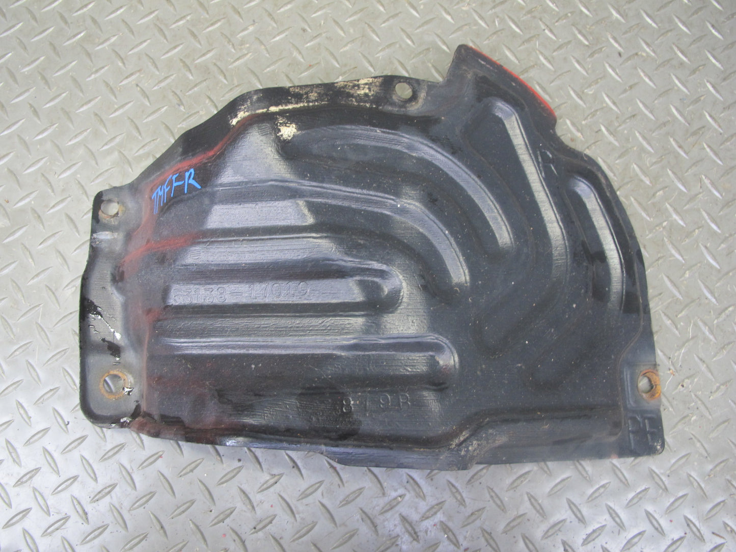 85-89 Toyota MR2 Left Right Radiator Headlight Fender Liner Shield Cover Set OEM