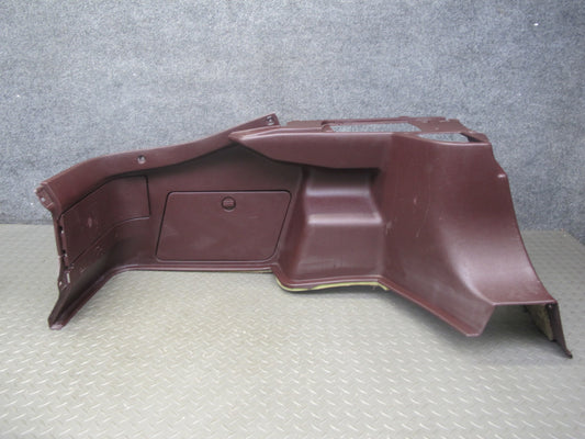 86-92 Toyota Supra MK3 NA Rear Left Quarter Trunk Trim Cover Panel Maroon OEM