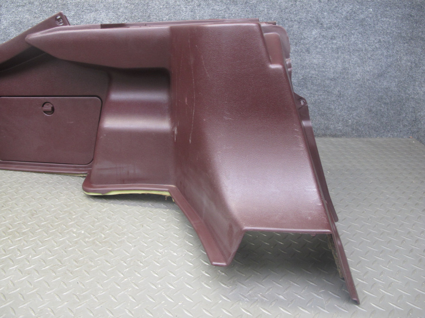 86-92 Toyota Supra MK3 NA Rear Left Quarter Trunk Trim Cover Panel Maroon OEM