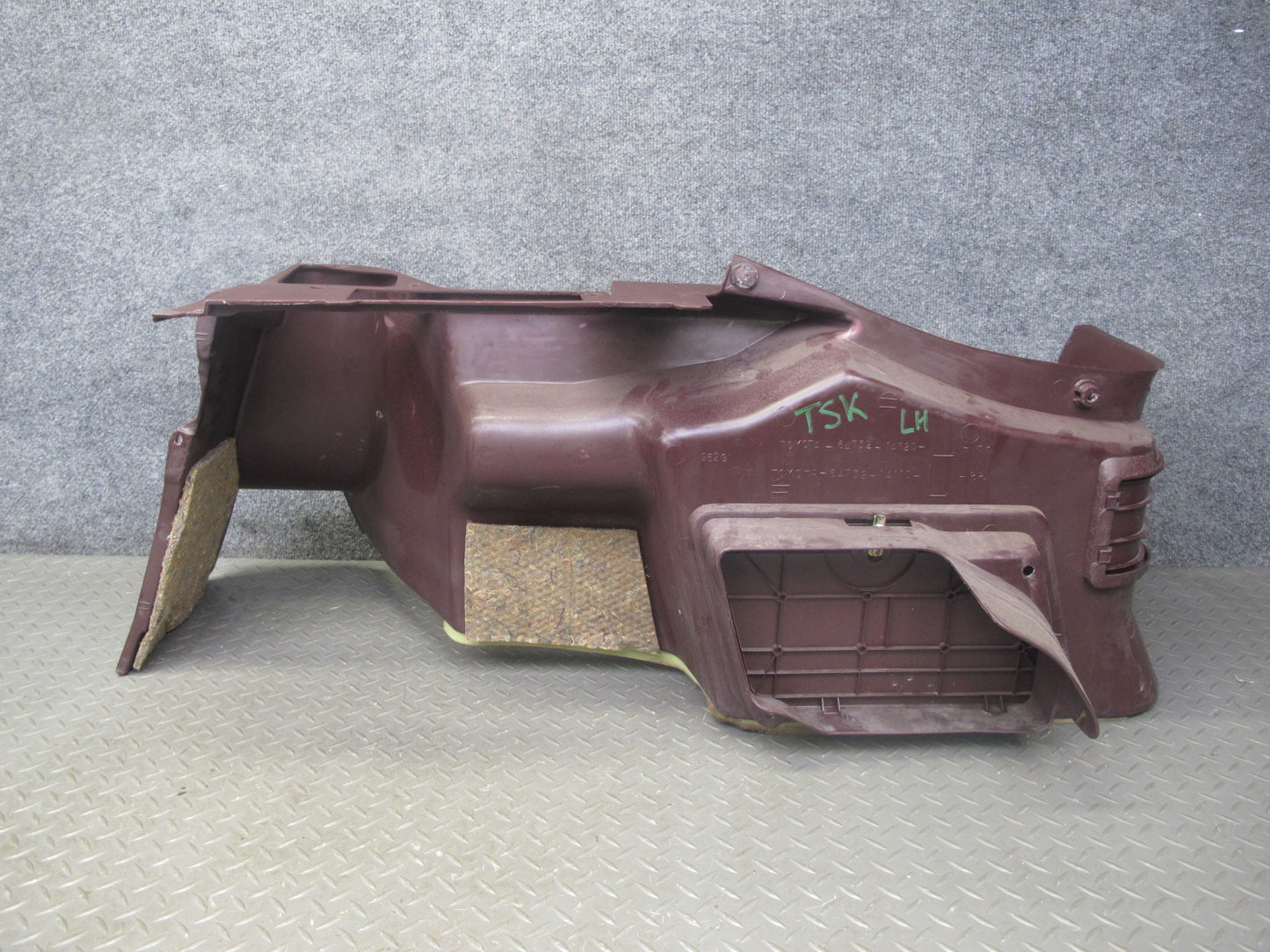 86-92 Toyota Supra MK3 NA Rear Left Quarter Trunk Trim Cover Panel Maroon OEM