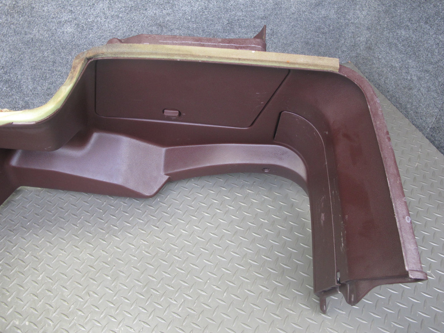 86-92 Toyota Supra MK3 NA Rear Left Quarter Trunk Trim Cover Panel Maroon OEM