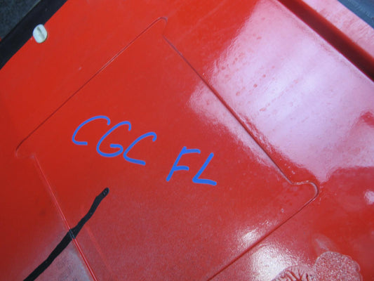 84-94 Chevrolet Corvette C4 Left Driver Door Shell Panel RED w Molding OEM