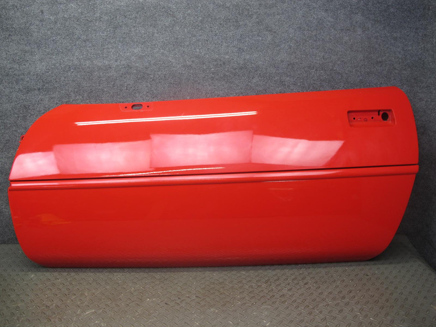 84-94 Chevrolet Corvette C4 Left Driver Door Shell Panel RED w Molding OEM