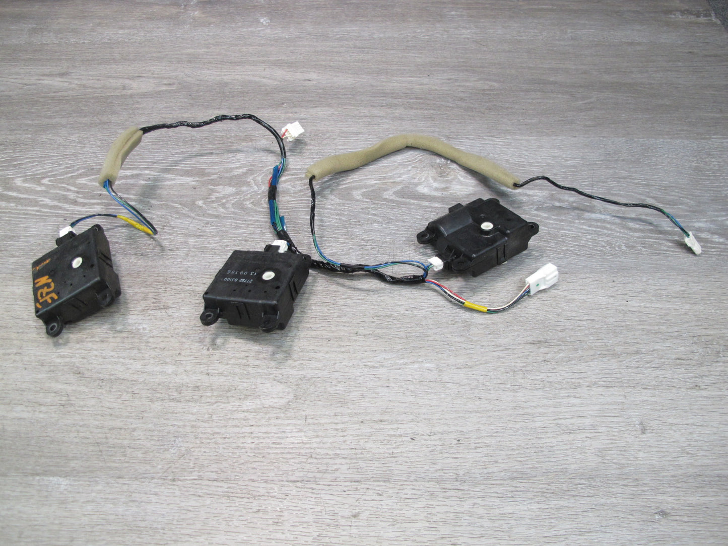 09-20 Nissan Z34 370Z Set of 3 A/C Heater Flap Door Actuator Motor Wiring OEM