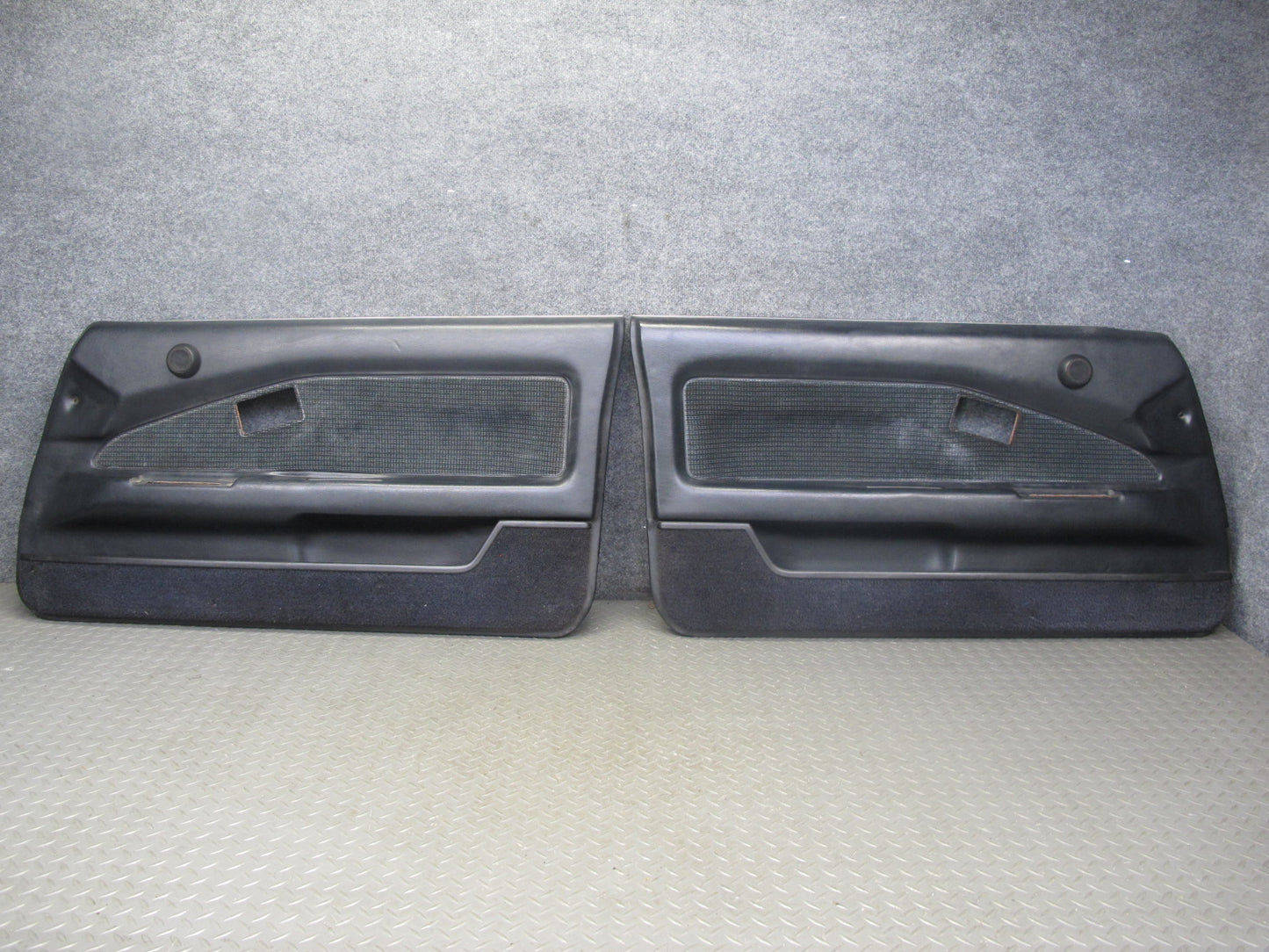 88-89 Toyota MR2 AW15 Set of 2 Left & Right Door Interior Trim Panel Blue OEM