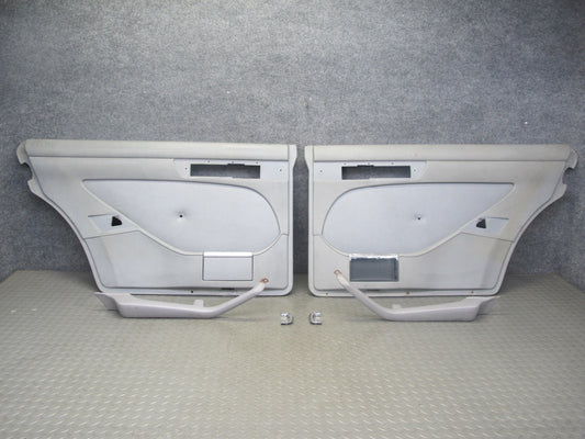 86-91 Mercedes W126 Set of 2 Rear Left & Right Door Interior Trim Panel OEM