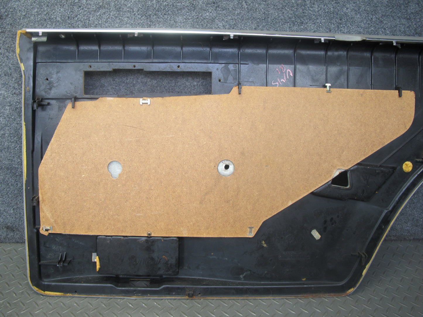 86-91 Mercedes W126 Set of 2 Rear Left & Right Door Interior Trim Panel OEM