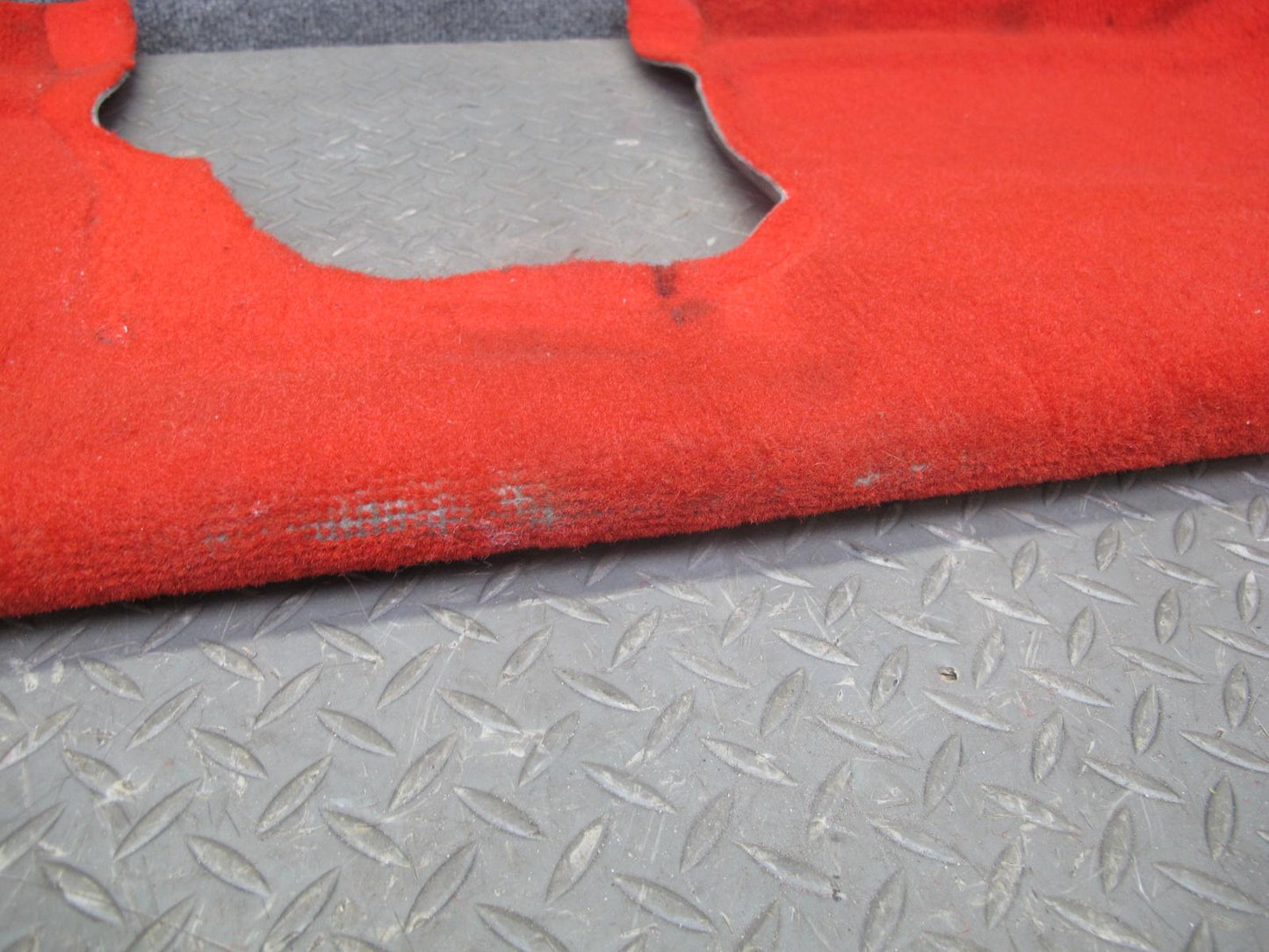 90-93 Chevrolet Corvette C4 Carpet Floor MAT Center Console Cover Set RED OEM