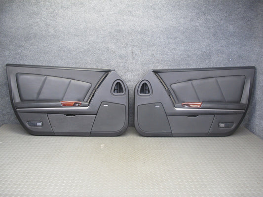 2004-2008 Cadillac XLR Front Left & Right Side Interior Door Panel Black Set