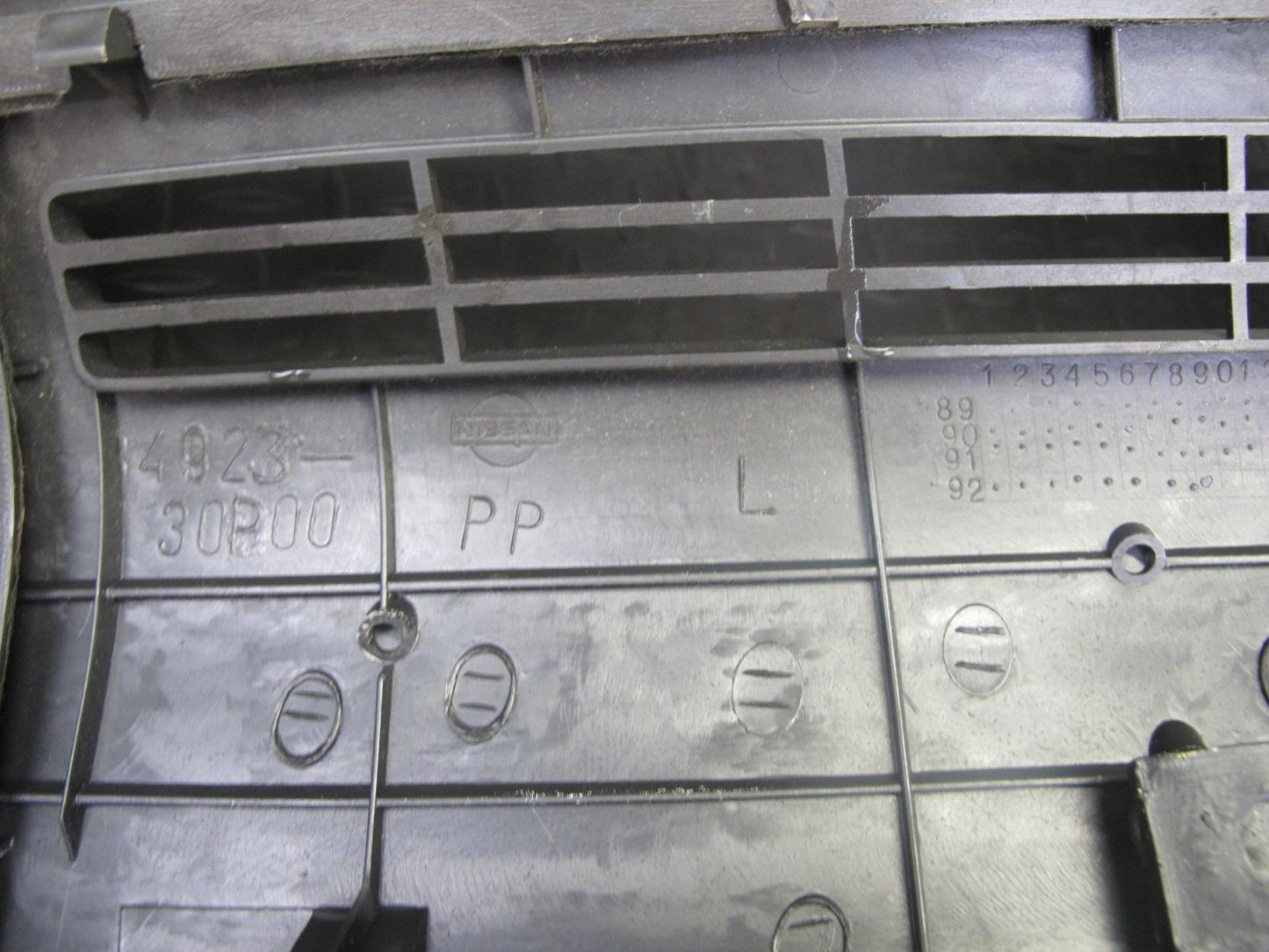 90-96 Nissan Z32 300ZX Coupe 2+0 Rear Left Trunk Trim Cover Panel OEM