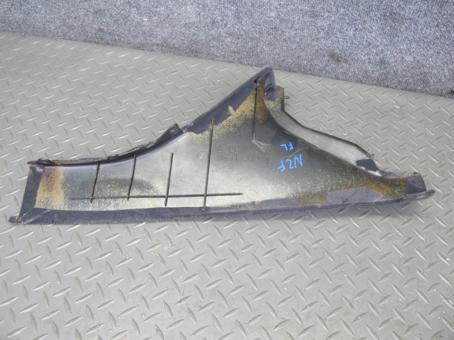 90-93 Nissan Z32 300ZX Set of 2 Center Console Side Trim Cover Panel OEM