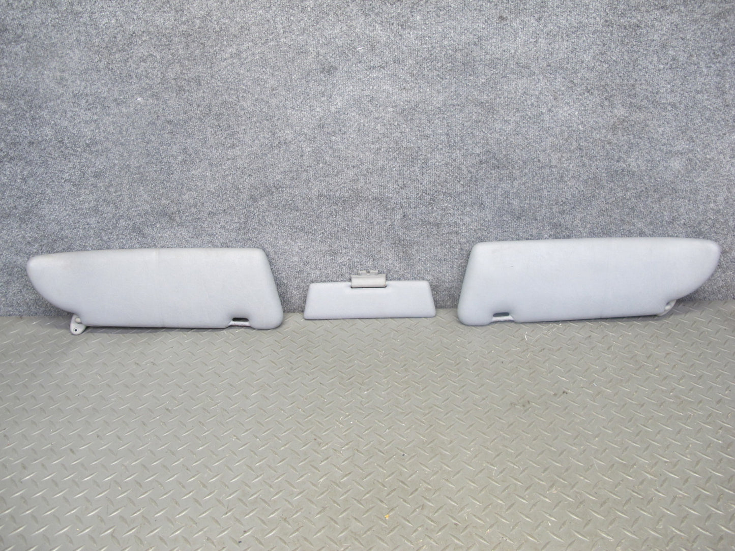 86-91 Mercedes W126 Sedan Set of 3 Front Left Center Right Sun Visor OEM