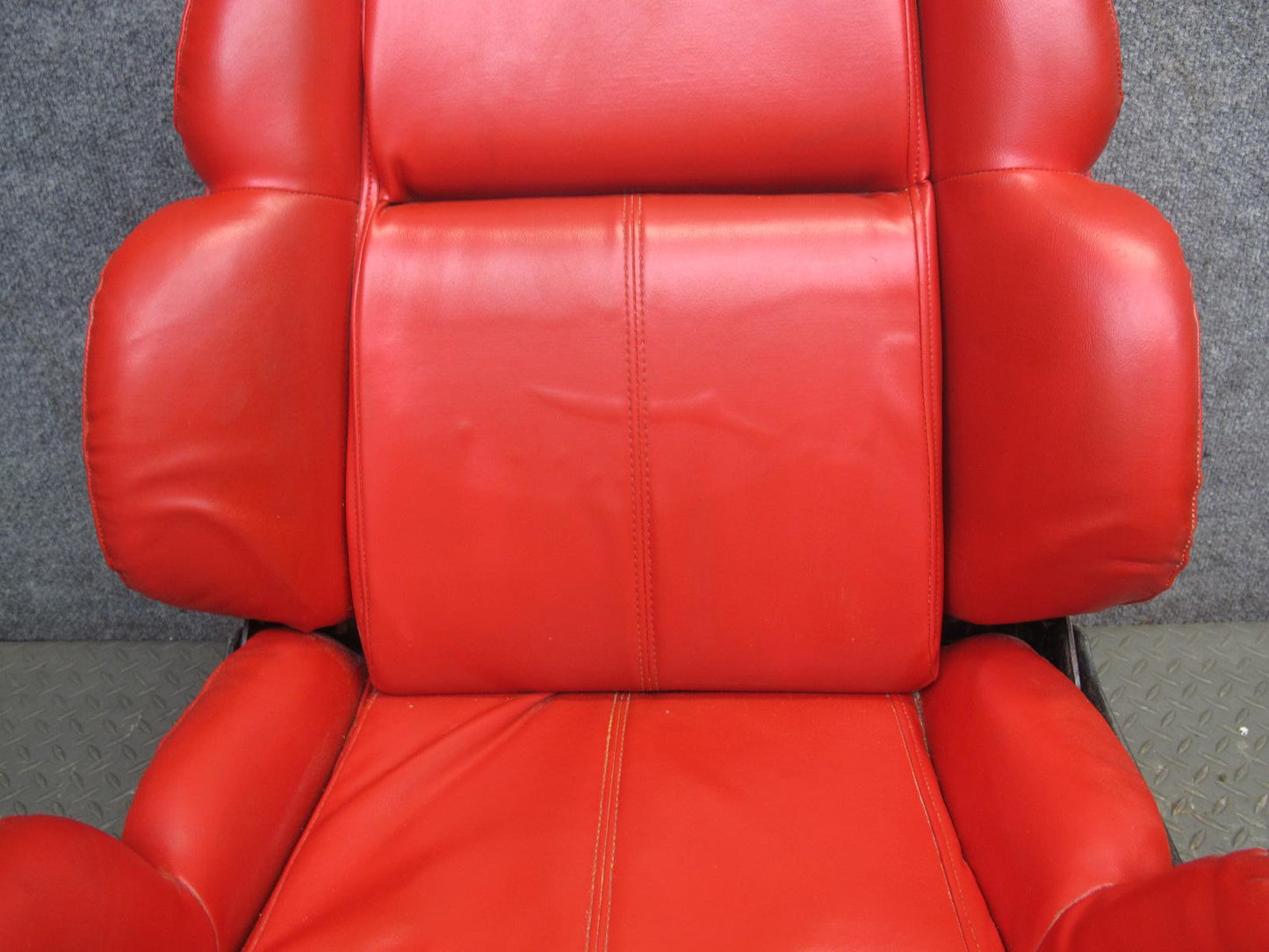92-93 Chevrolet Corvette C4 Set of 2 Power Seat Leather Torch RED OEM