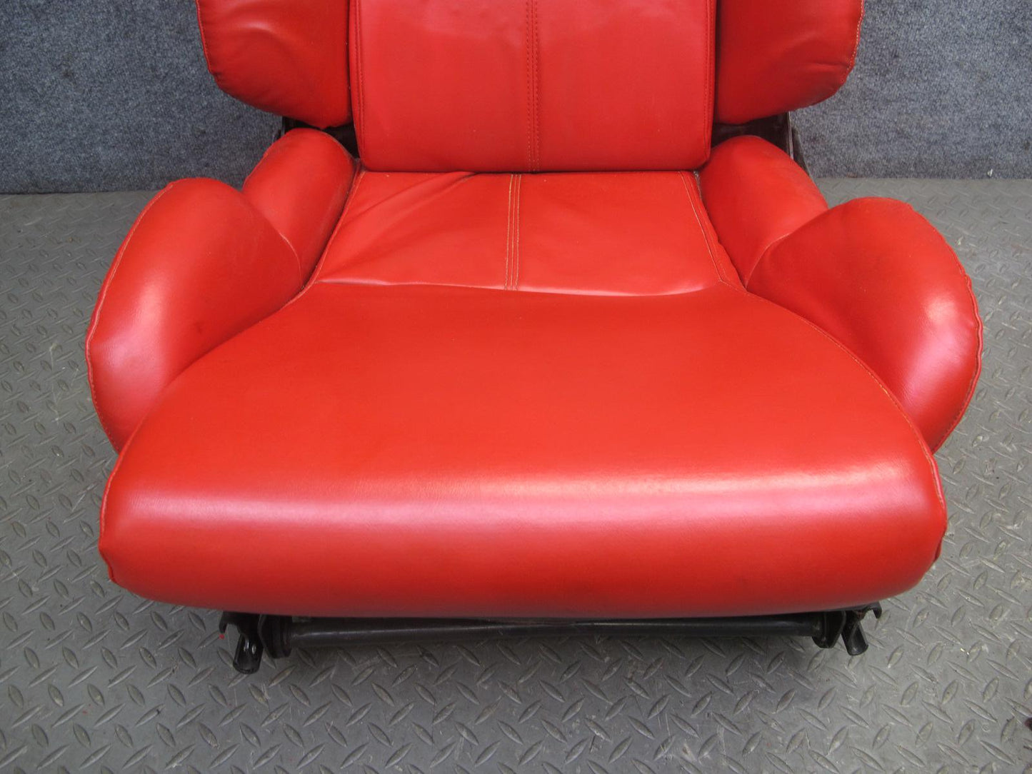 92-93 Chevrolet Corvette C4 Set of 2 Power Seat Leather Torch RED OEM