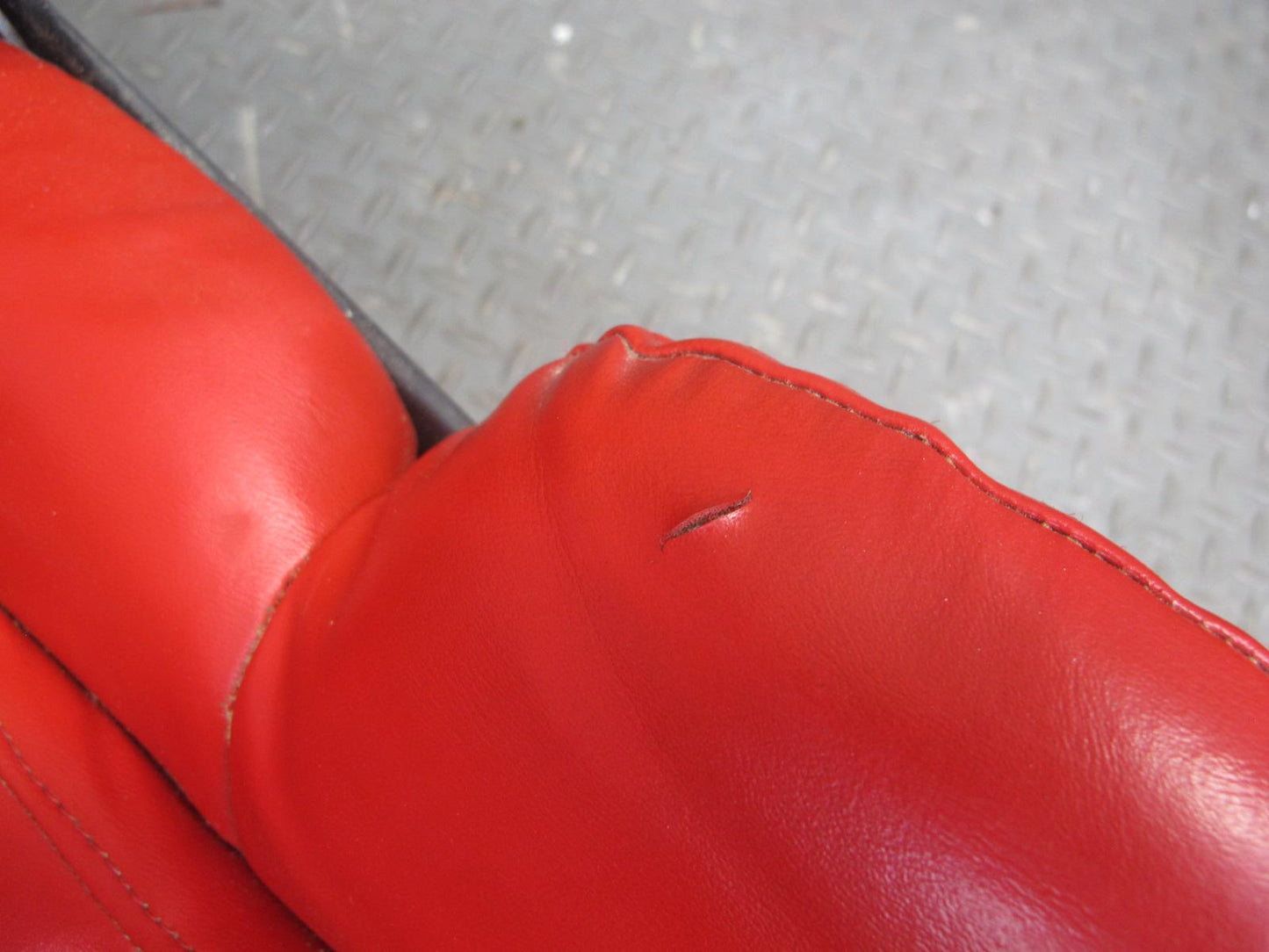 92-93 Chevrolet Corvette C4 Set of 2 Power Seat Leather Torch RED OEM