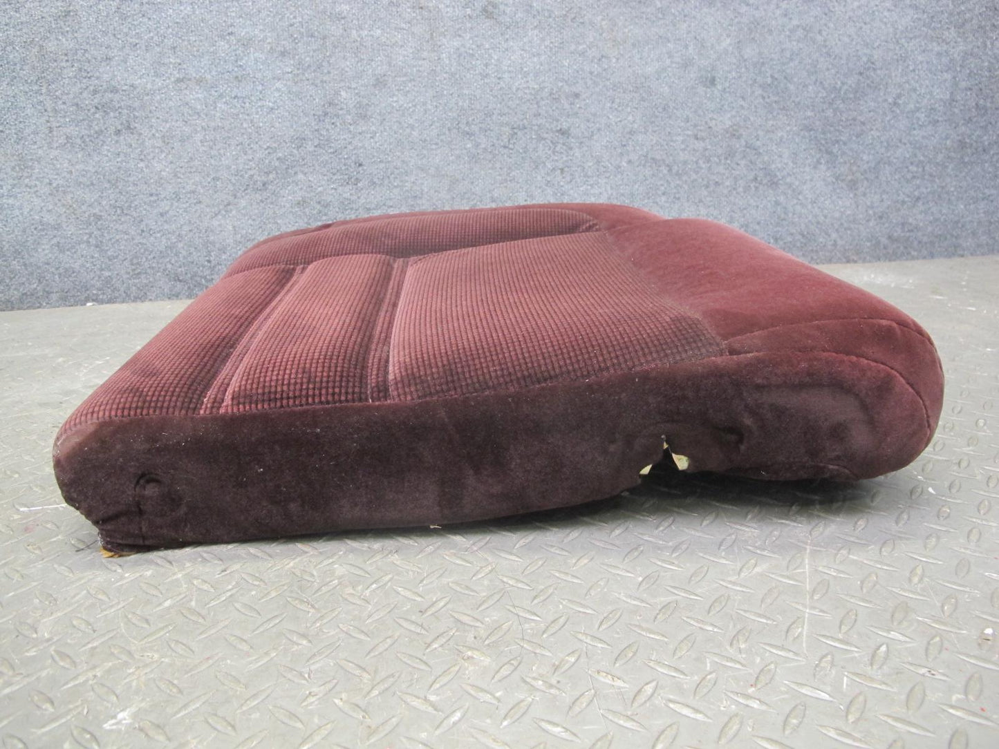 86-88 Toyota Supra MK3 Rear Left & Right Cloth Seat Upper Cushion Set Maroon OEM