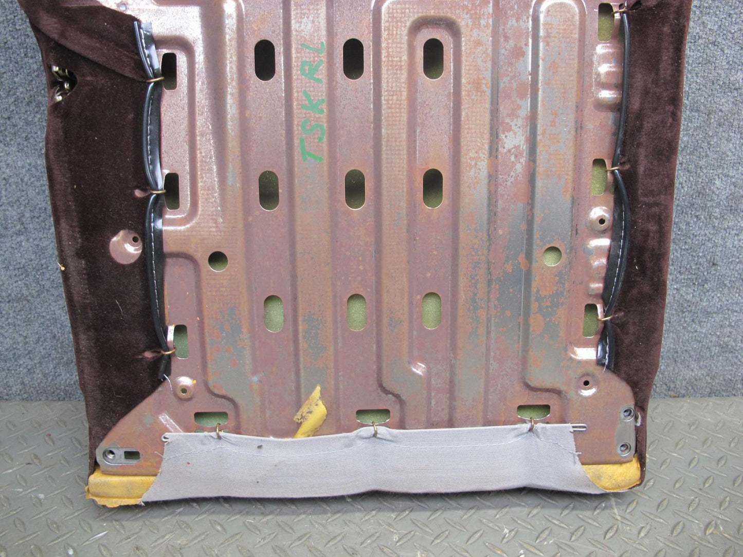86-88 Toyota Supra MK3 Rear Left & Right Cloth Seat Upper Cushion Set Maroon OEM