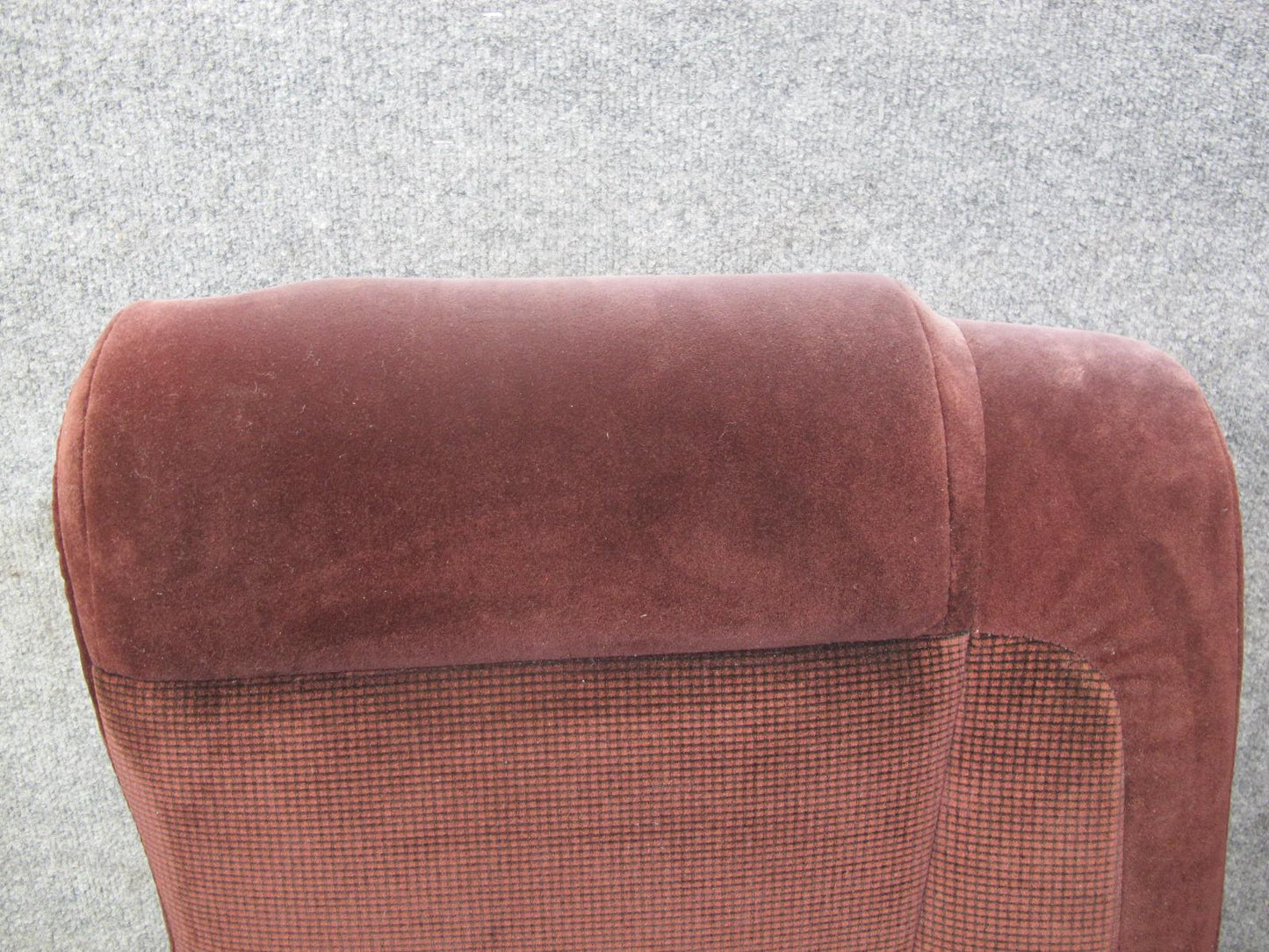 86-88 Toyota Supra MK3 Rear Left & Right Cloth Seat Upper Cushion Set Maroon OEM