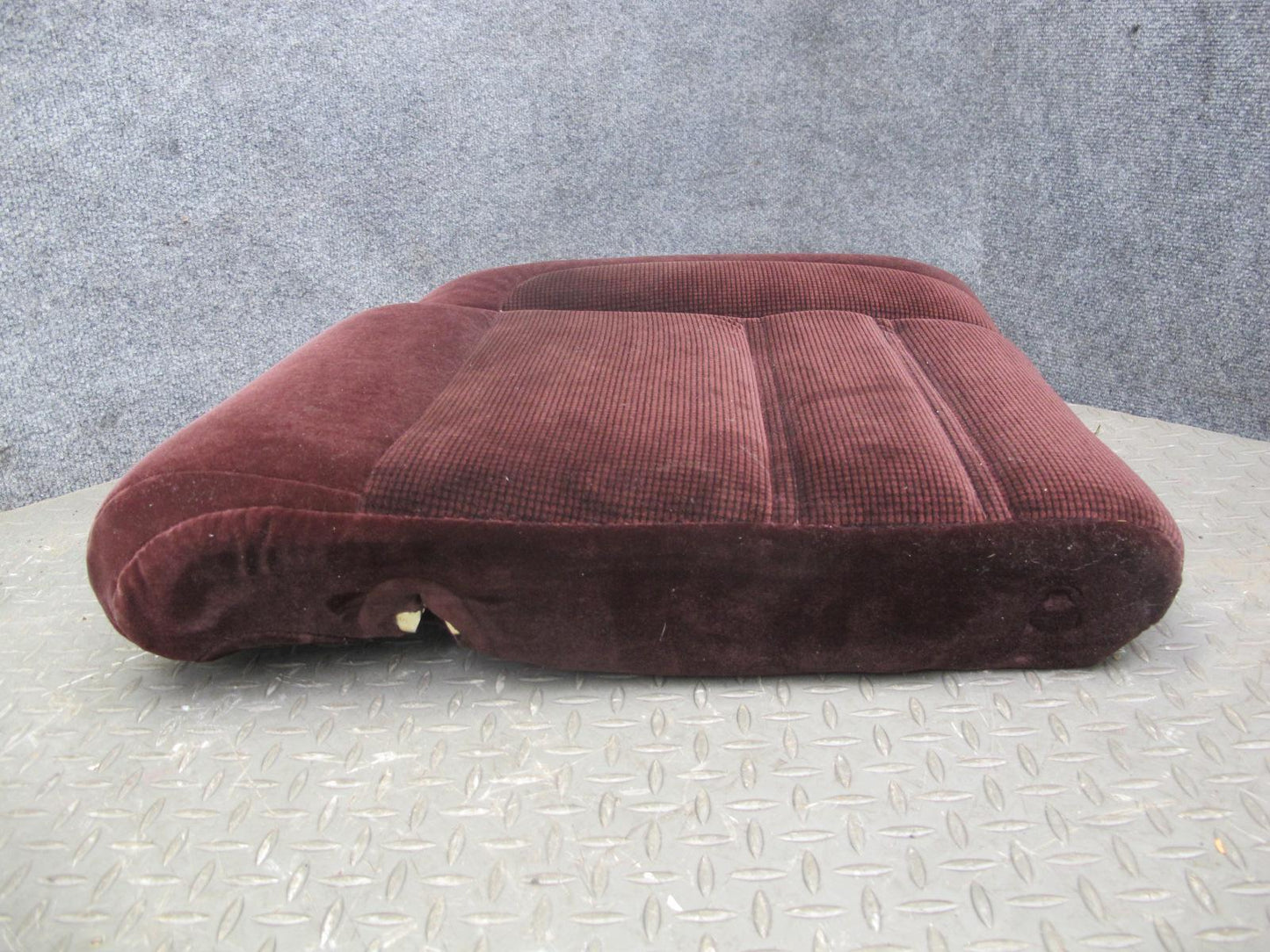 86-88 Toyota Supra MK3 Rear Left & Right Cloth Seat Upper Cushion Set Maroon OEM
