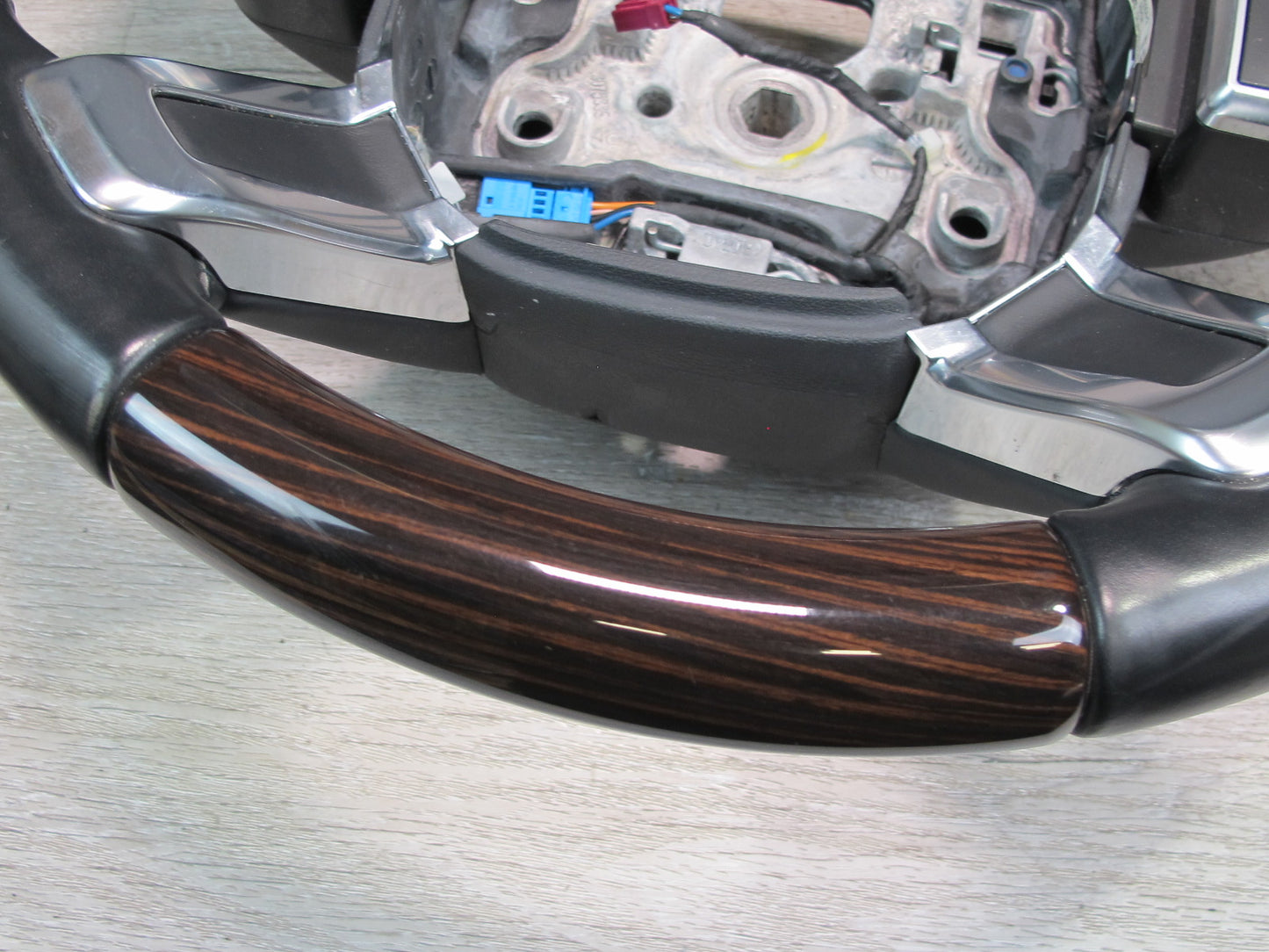 2013-2022 Land Range Rover L405 Leather Wood Steering w Controls & Paddles