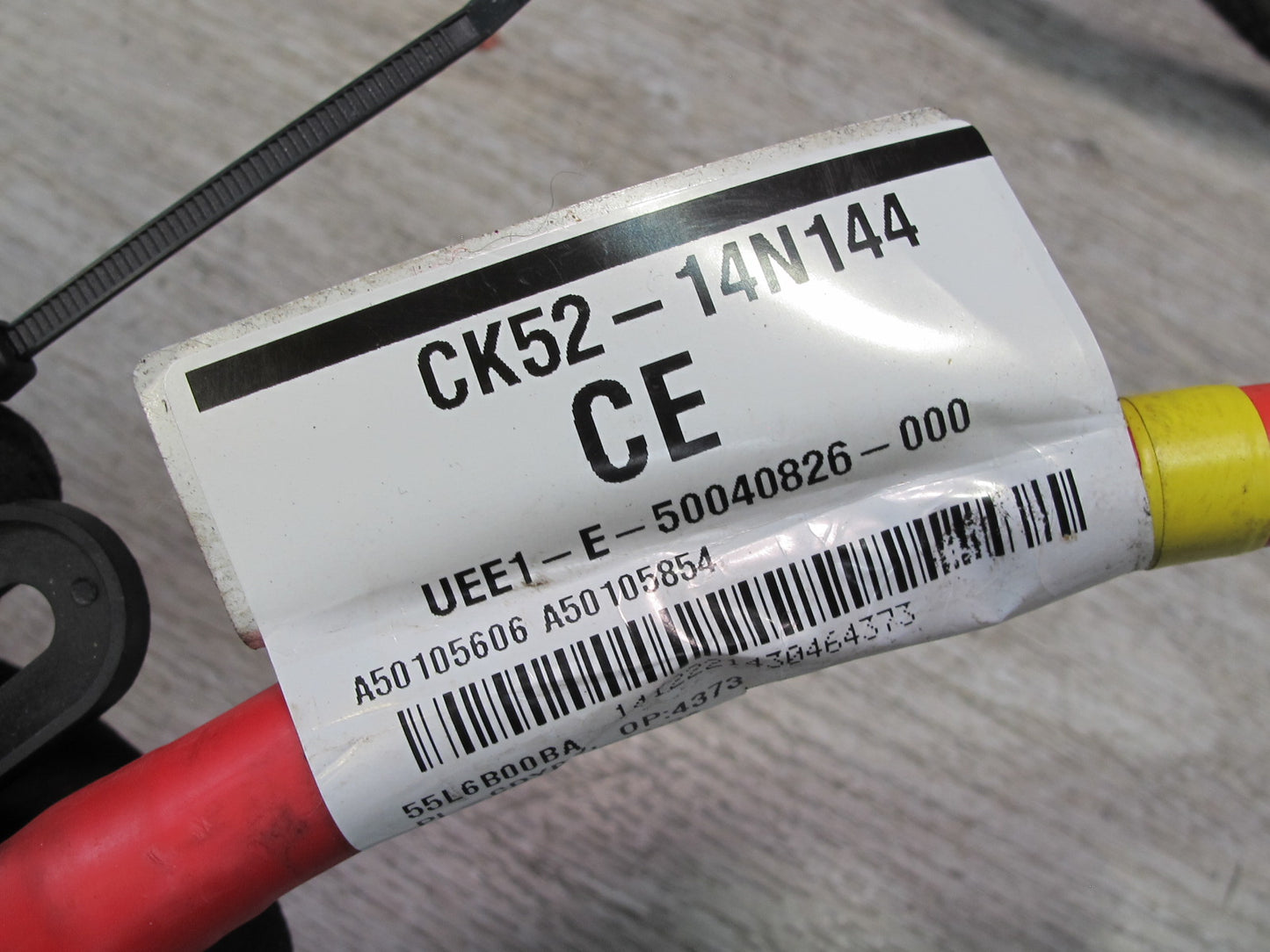2013-2017 Range Rover L405 Battery Terminal Positive Cable w Fuse CK52-14N144-CE
