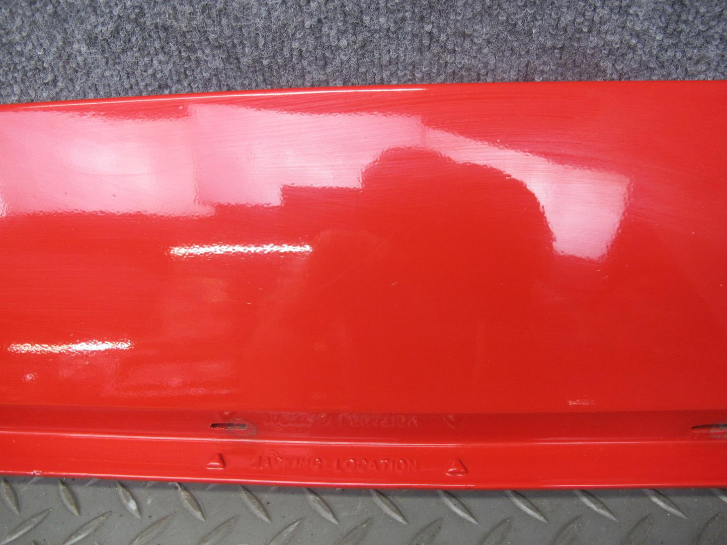 84-96 Chevrolet Corvette C4 Right Side Skirt Rocker Panel Torch RED OEM