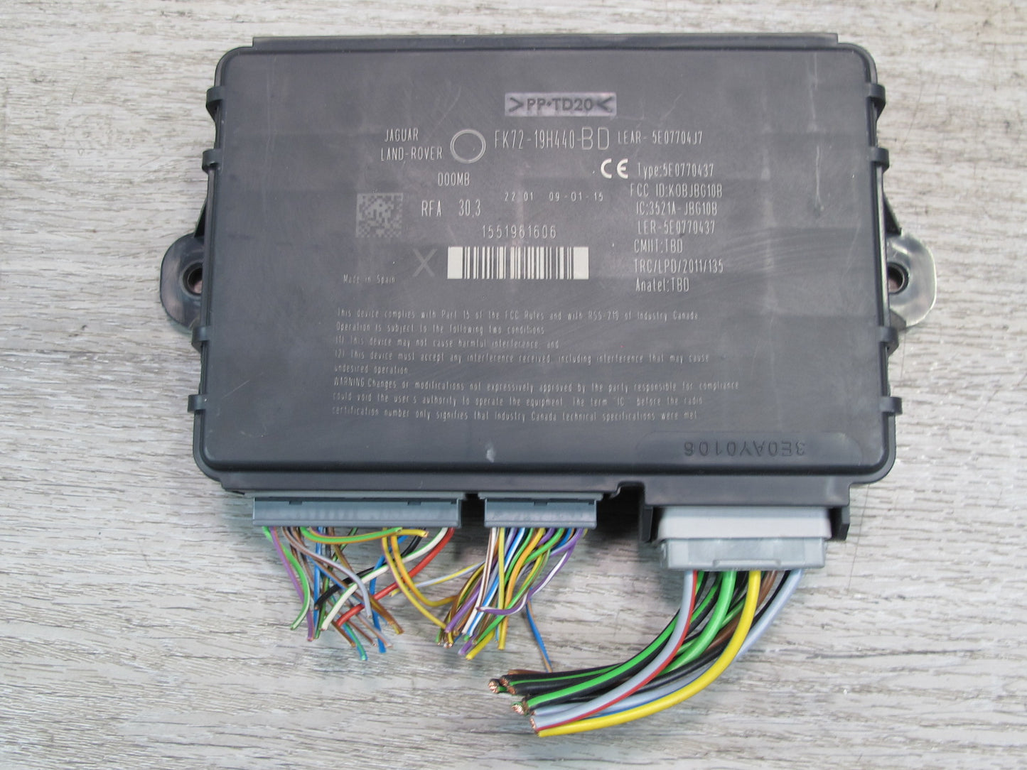 2015 Range Rover L405 5.0L AJ133 Engine ECU ECM Body BCM Speedo Theft Module Set