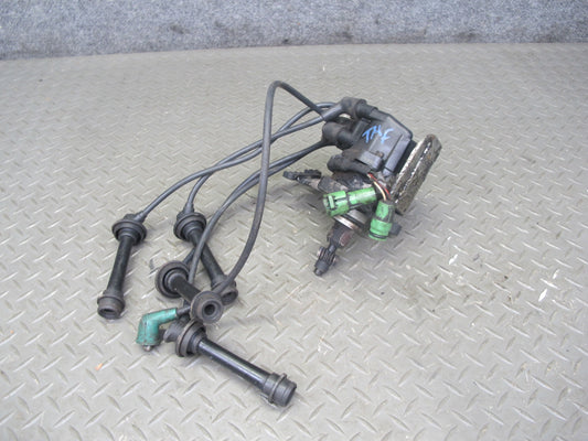 88-89 Toyota MR2 AW15 4AGELC Ignition Distributor w Spark Plug Coil Assembly OEM