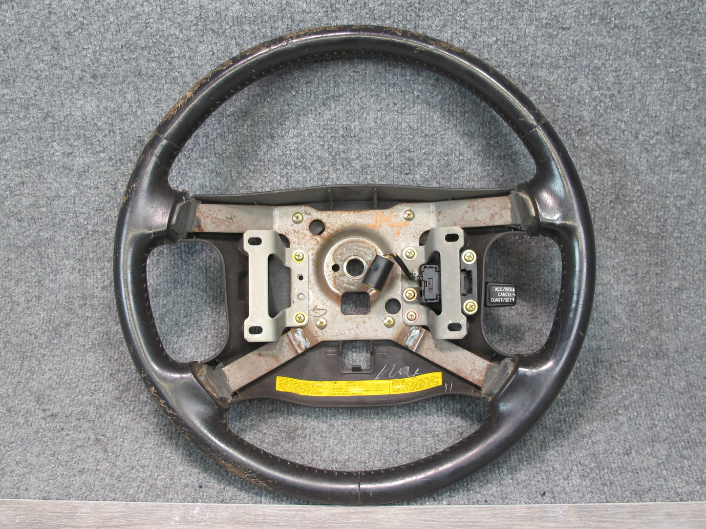 91-93 Mitsubishi 3000GT Dodge Stealth Leather Steering w Cruise Switch OEM