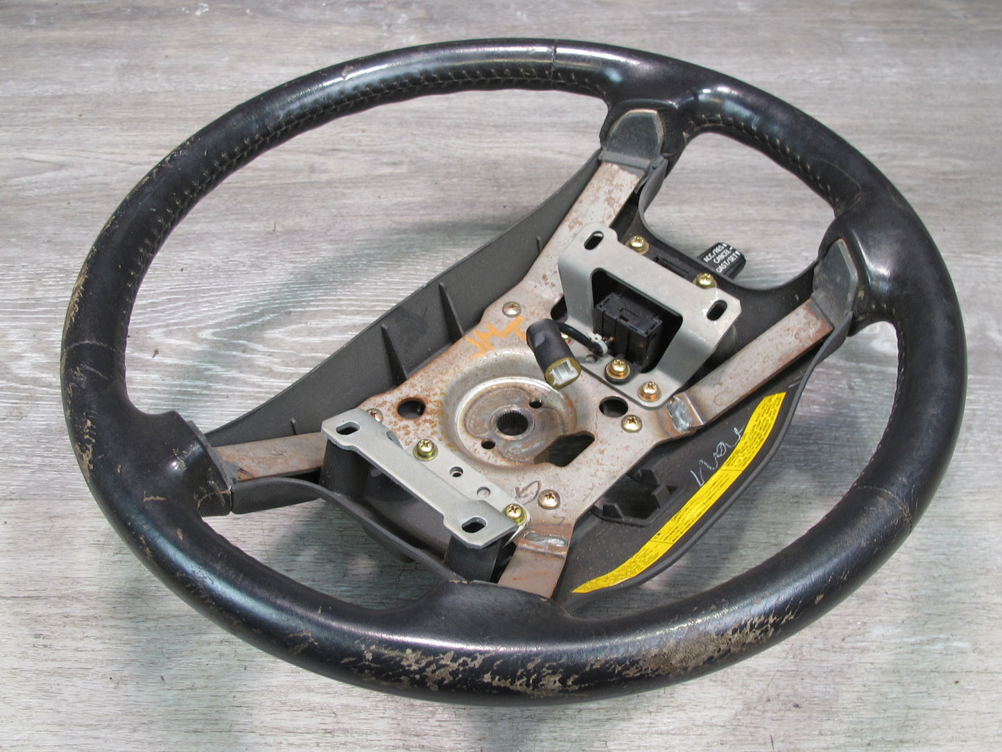 91-93 Mitsubishi 3000GT Dodge Stealth Leather Steering w Cruise Switch OEM
