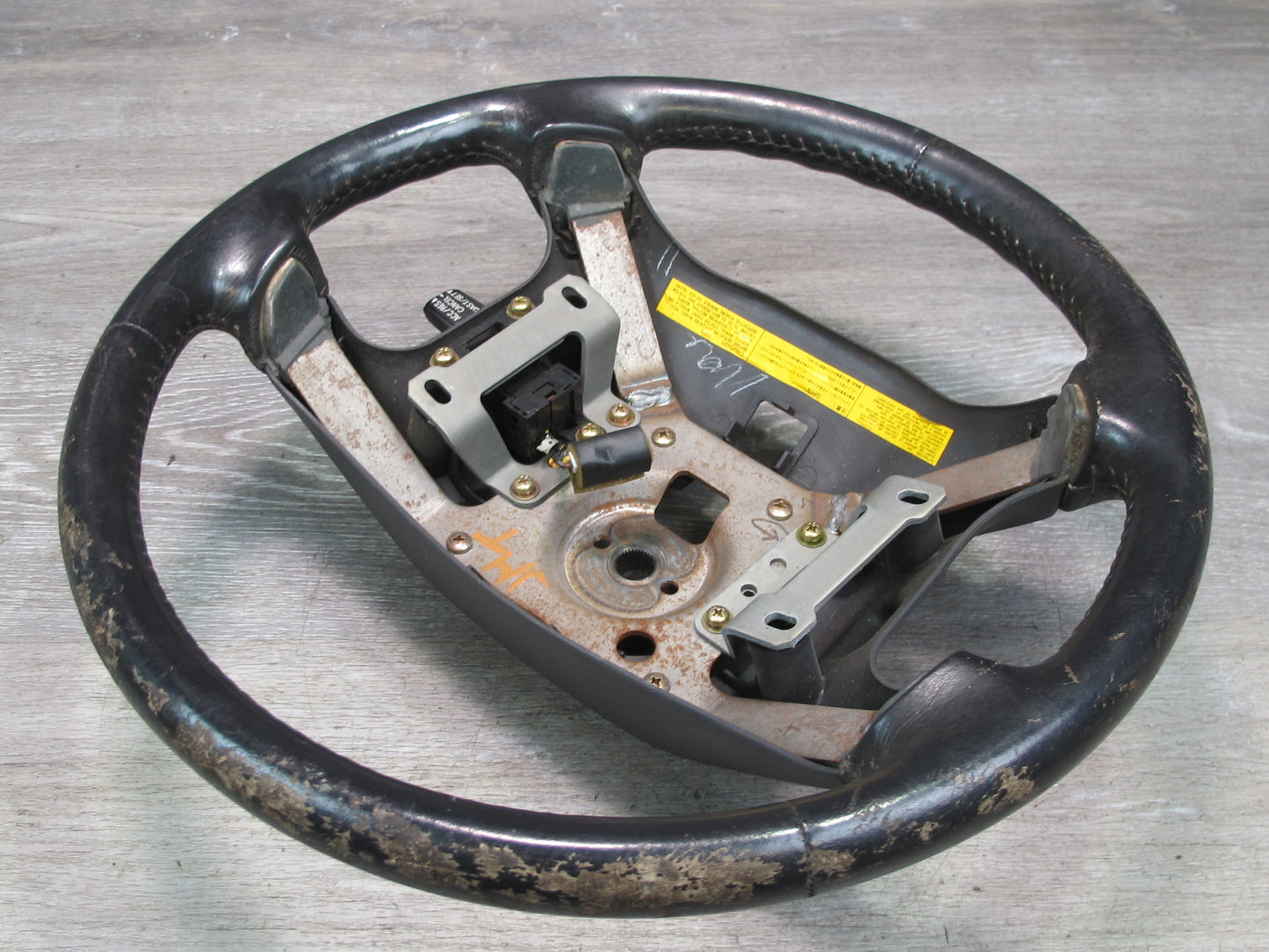91-93 Mitsubishi 3000GT Dodge Stealth Leather Steering w Cruise Switch OEM