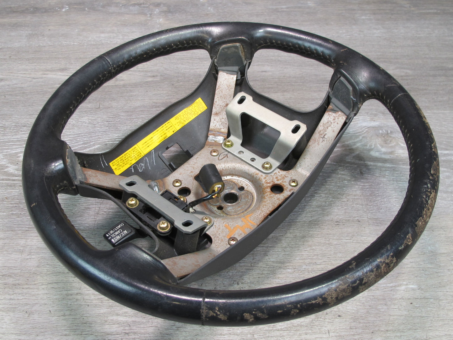 91-93 Mitsubishi 3000GT Dodge Stealth Leather Steering w Cruise Switch OEM