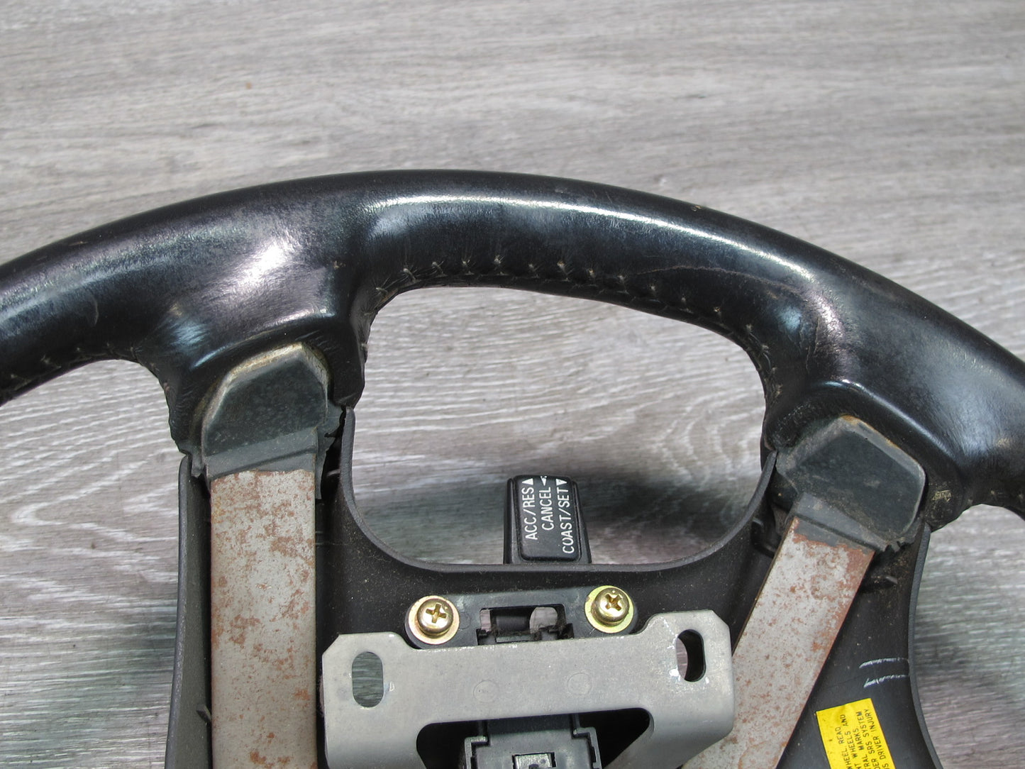 91-93 Mitsubishi 3000GT Dodge Stealth Leather Steering w Cruise Switch OEM