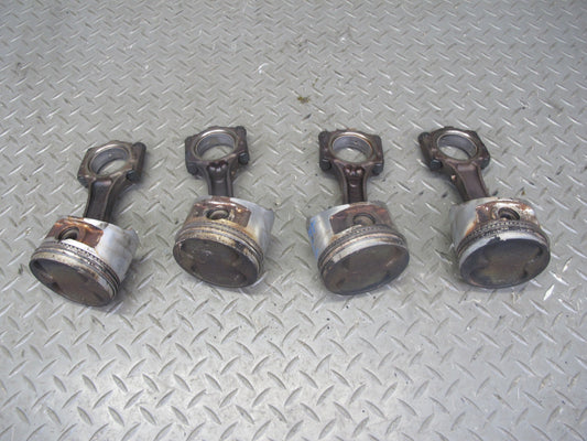 88-89 Toyota MR2 AW15 GT 4AGELC Set of 4 Engine Piston w Connecting Rod 83K OEM