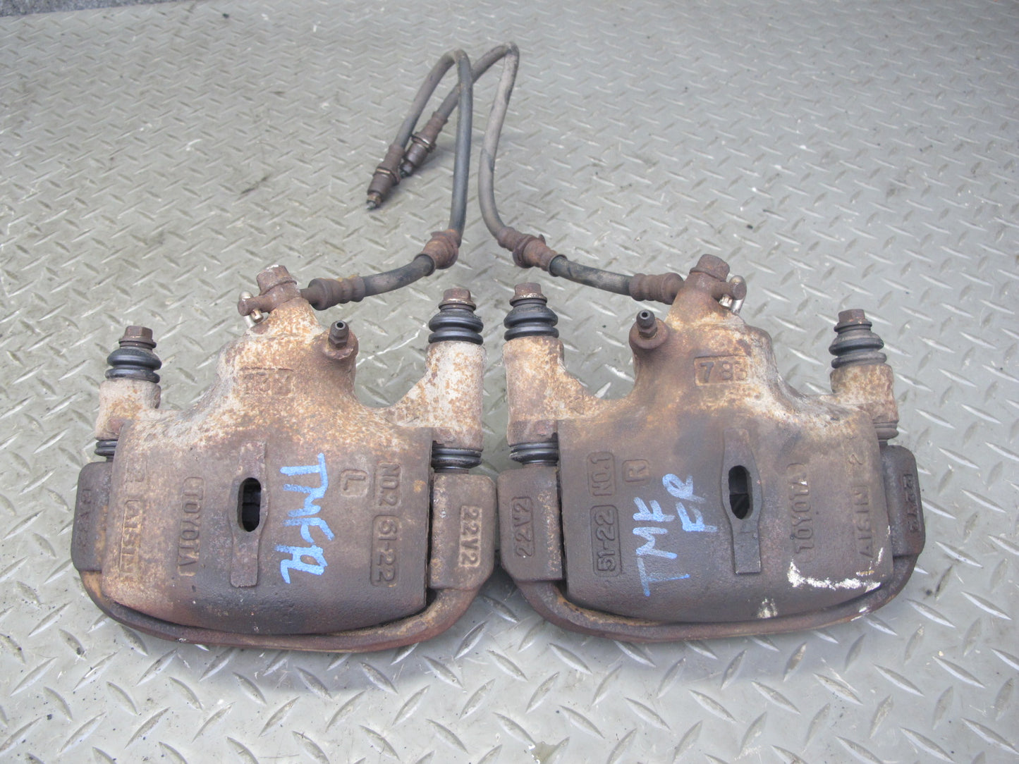 87-88 Toyota MR2 AW15 Set of 2 Front Left & Right Brake Caliper 83K Miles OEM