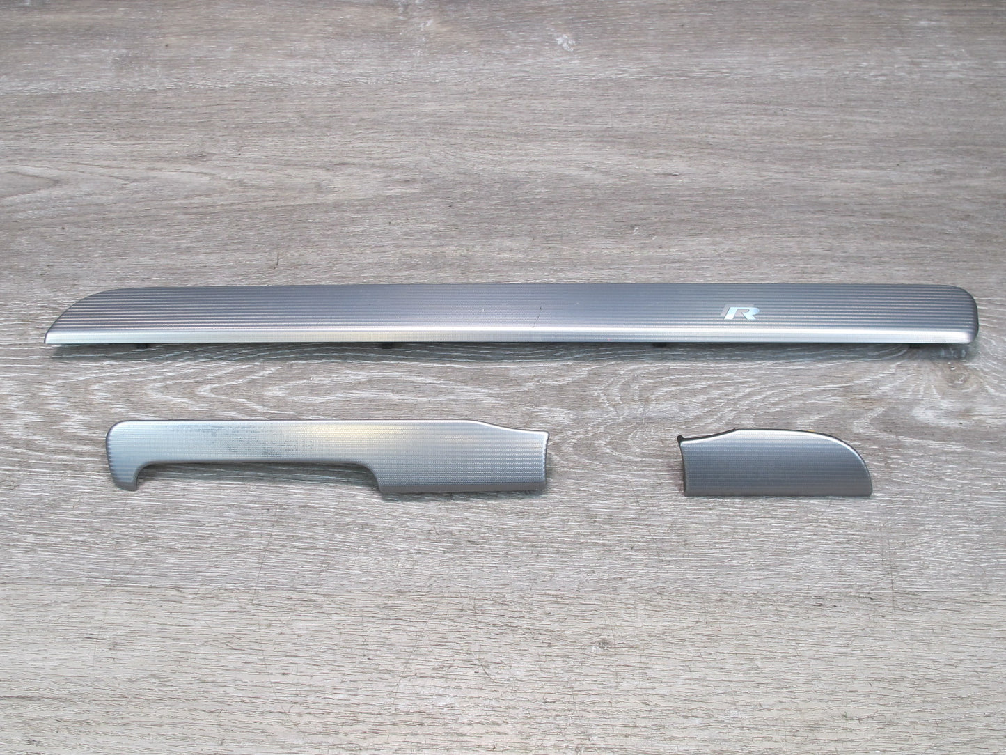 12-13 VW Golf R MK6 Set of 3 Front Dash Dashboard Trim Panel Cover Aluminum OEM
