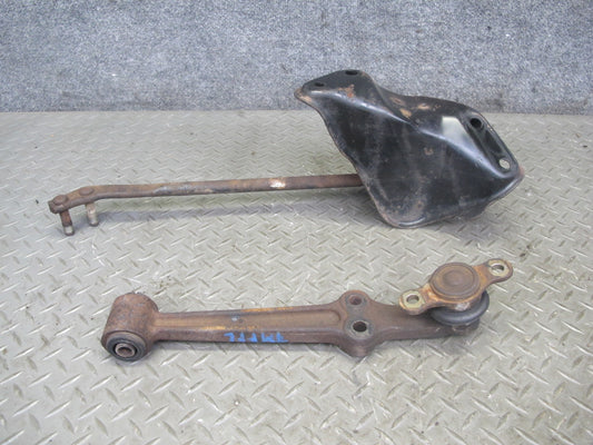 85-89 Toyota MR2 Front Left Suspension Lower Control Arm & Strut Rod Set 83K OEM