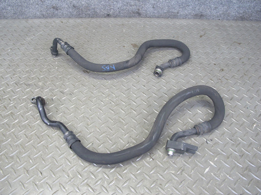 2006-2010 BMW E63 E64 M6 Engine Oil Cooler Hose Pipe Line Set of 2