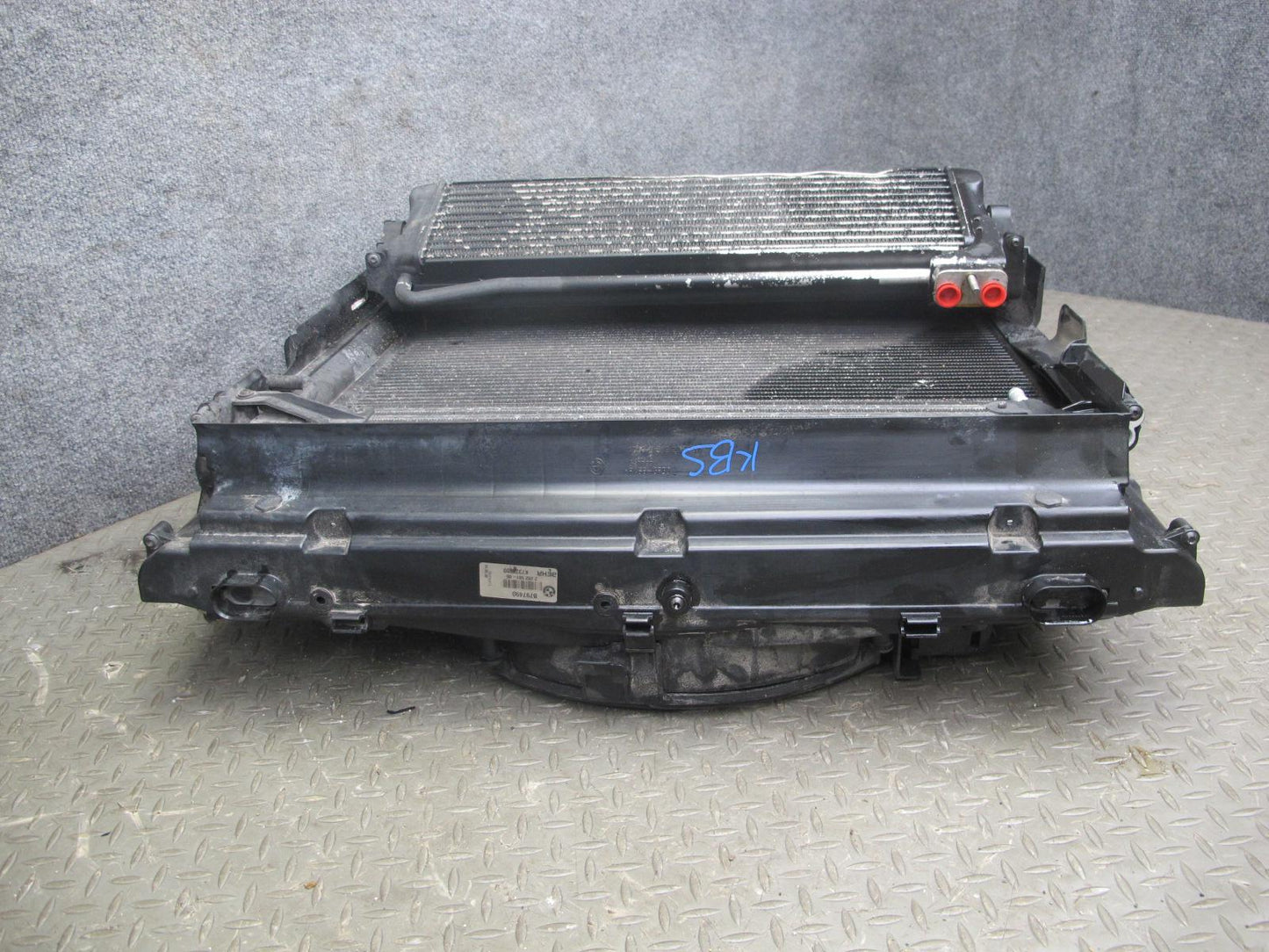 2006-2010 BMW E63 E64 M6 Engine Radiator A/C Condenser Oil Cooler Fan Set OEM